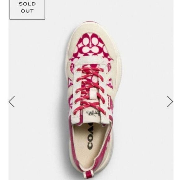 Coach Citysole Signature Mesh Running Sneakers Walking Outdoor Size 8.5B Pink - Picture 3 of 16
